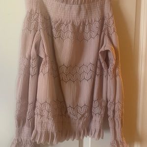 Brand NEW with tags- off shoulder lavender eyelet
